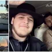 Adam Kadyrov, surprins într-un clip în care ar încălca regulile de circulație. Ar fi condus cu peste 100 km/h pe contrasens FOTO captură video Facebook