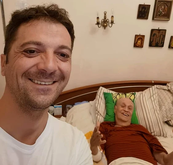 Ionuț alături de Benone FOTO Facebook Ionuț Mureșan