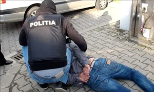 foto descriptiv politist punand un barbat la pamant foto arhiva adevarul jpg