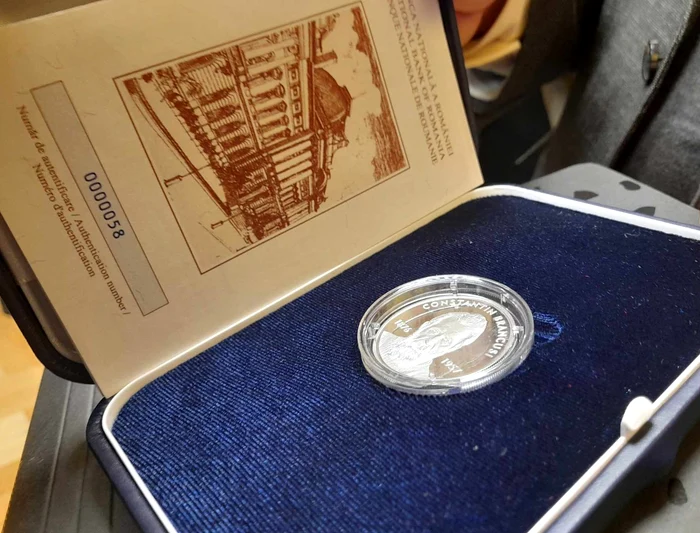 Moneda de colecție lansată de BNR FOTO Ștefan Both