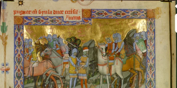 Stephen I intercepts Gyula (Chronicon Pictum 040) jpg