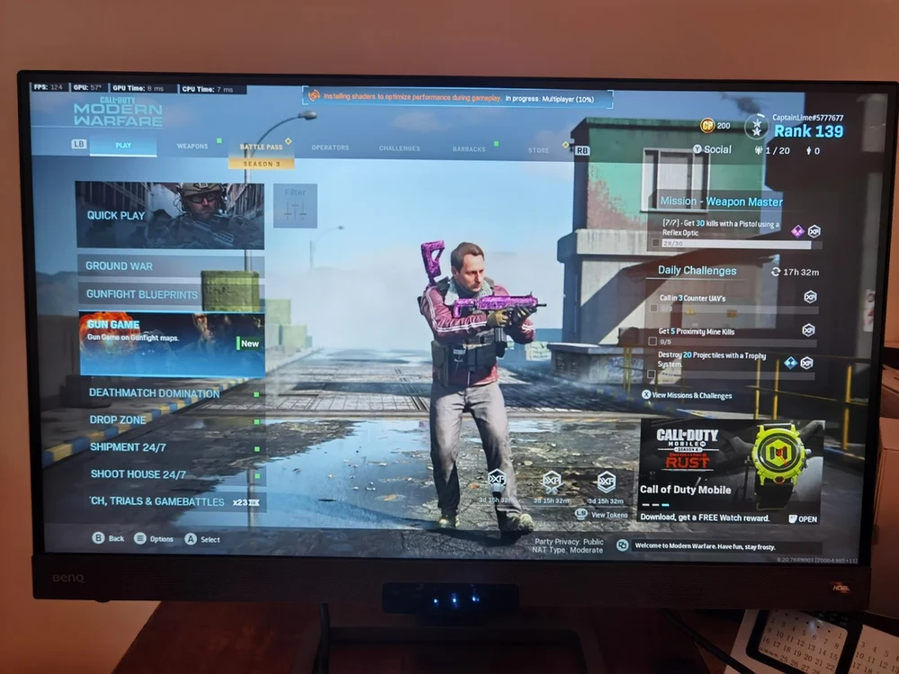 Monitor de gaming BenQ EX2780Q