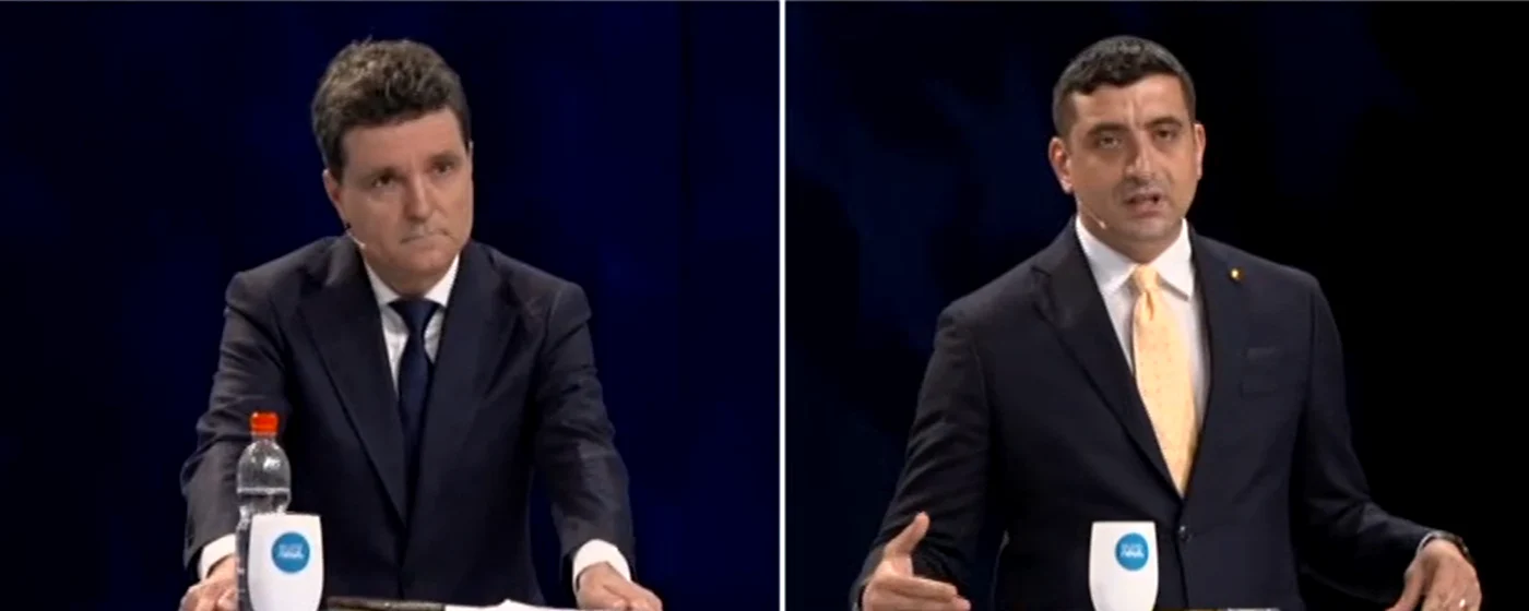dezbatere euronews nicusor dan simion foto captura vid