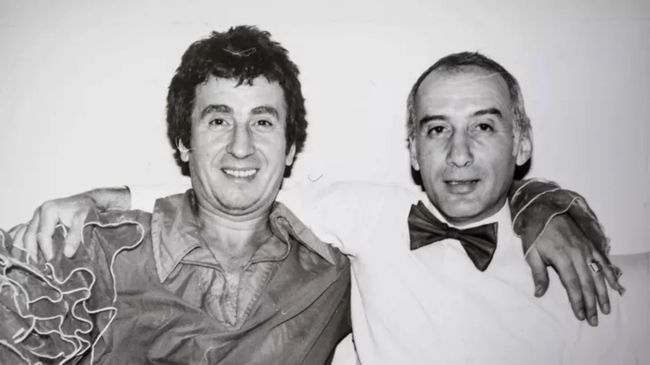Anton Nicolae și Romulus Sârbu, celebrul cuplu de actori de pantomimă 