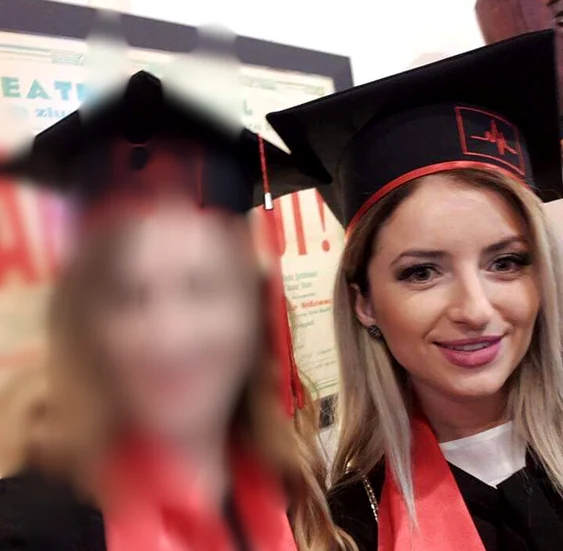 Doina Jurcă, la absolvirea Facultății de Medicină FOTO: Ahivă Personală/FACEBOOK