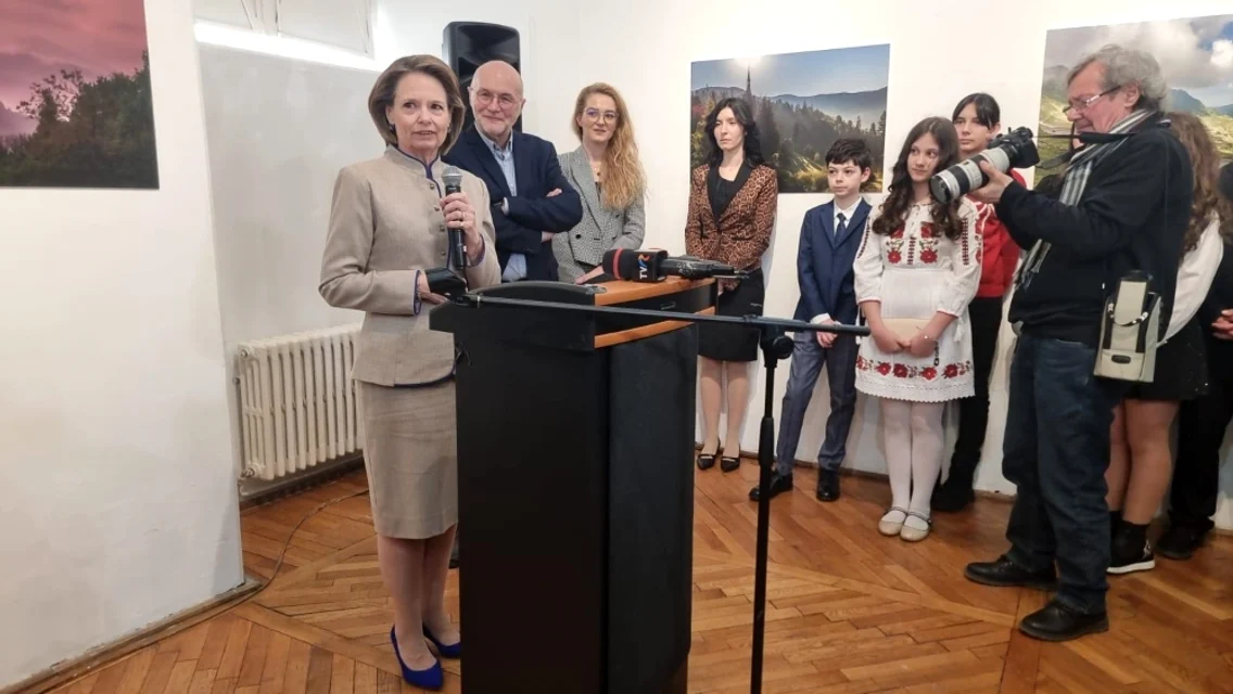 Principesa Sofia la vernisajul de la Cluj. FOTO: Casa Regală