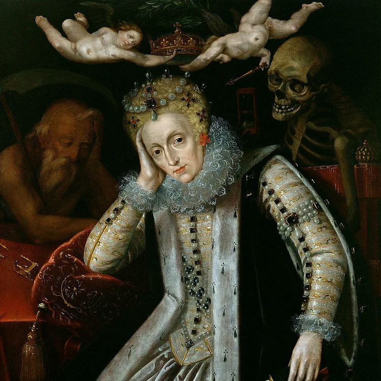 Portret alegoric reginei Elisabeta I a Angliei din 1610