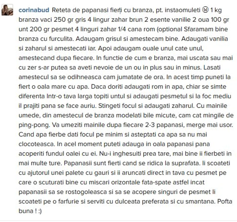 reteta corina