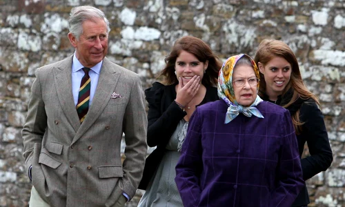 Charles, Eugenie, Beatrice și Regina, Getty jpg