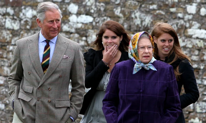 Charles, Eugenie, Beatrice și Regina, Getty jpg