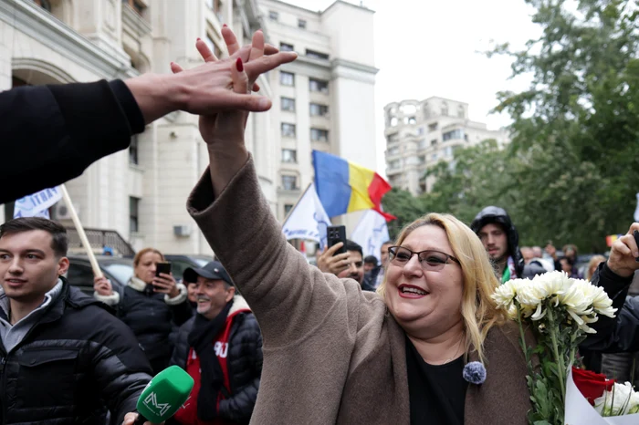 Diana Șoșoacă la Parchetul General FOTO Inquam / George Călin 