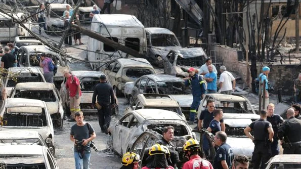 FOTO Imagini înfiorătoare din Grecia, unde cel puţin 60 de persoane au murit şi peste 160 au fost rănite în incendii devastatoare jpeg