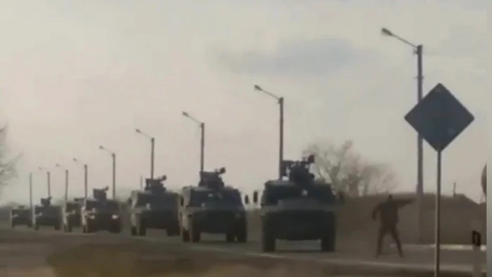 russian military convoy