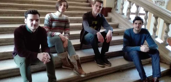 De la stânga la dreapta: Mihai Nechita, Bianca Ioana Costin, Petru
Trîmbiţaş, Parajdi Lorand FOTO Florina Pop