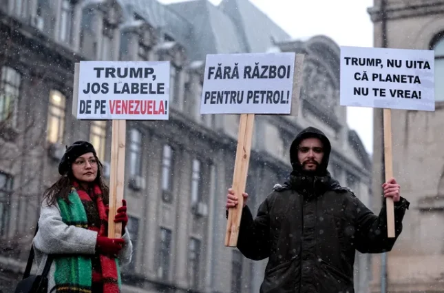 Fiica Elenei Lasconi, prezentă la un protest pro-Venezuela. „Trump, jos labele”
