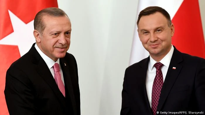 Preşedintele Turciei, Recep Tayyip Erdogan şi omologul său polonez Andrzej Duda