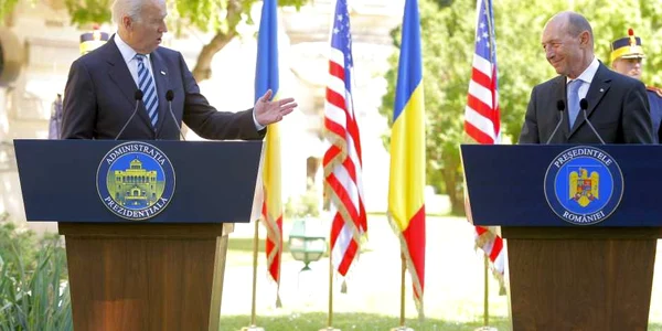 Traian Basescu si Joe Biden la Cotroceni FOTO Eduard Enea