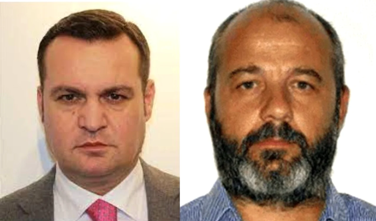 Cherecheș (stânga) și Mihăițoaia (dreapta) au fost prinși în Germania FOTO Poliția Română