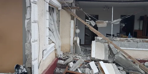 Explozie casă Năvodari FOTO ISU Dobrogea