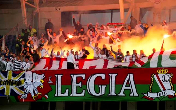 Suporterii echipei Legia Varşovia, renumiţi pentru incidente stradale FOTO Reuters