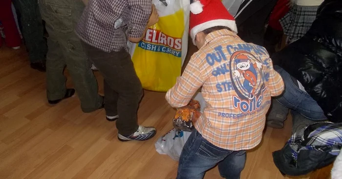 Copiii au fost foarte bucuroşi FOTO IJJ Arad