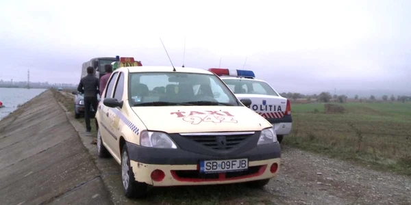 Taximetrist inecat in barajul de la Avrig