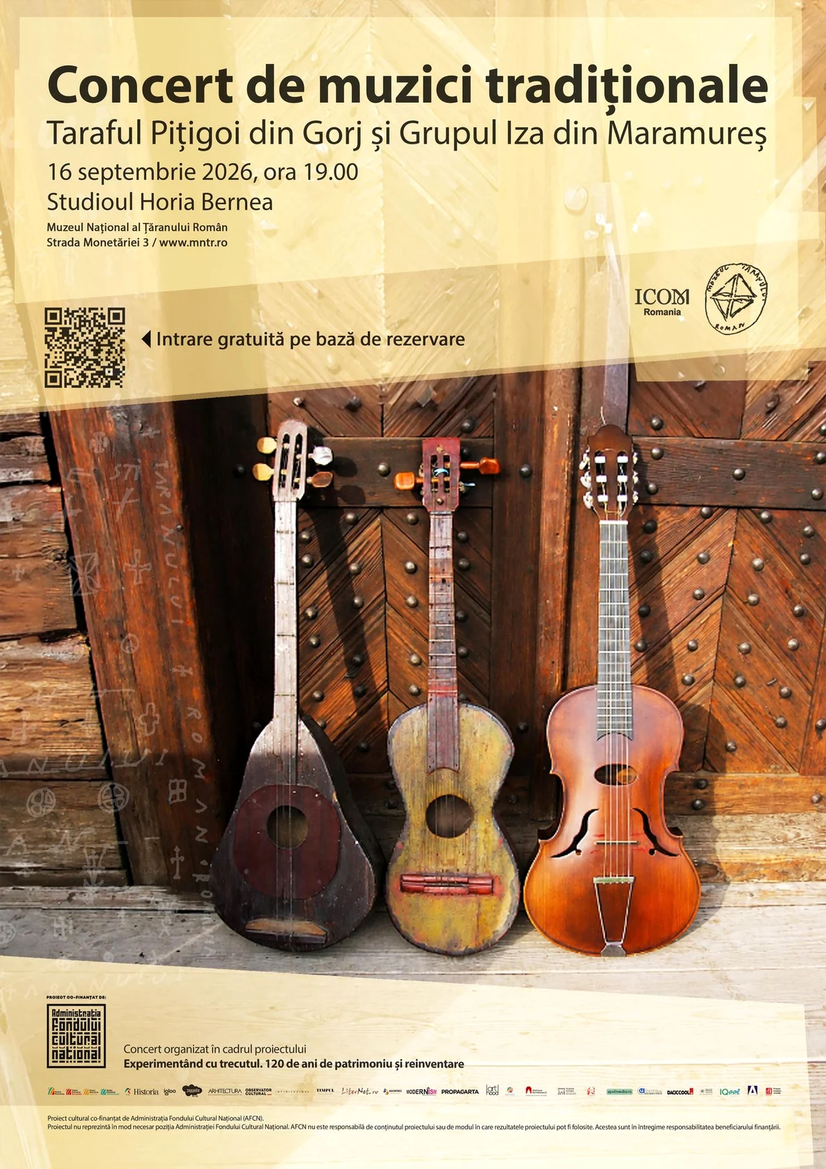 Concert de muzici tradiționale: Taraful Pițigoi și Grupul IZA, la Muzeul Național al Țăranului Român