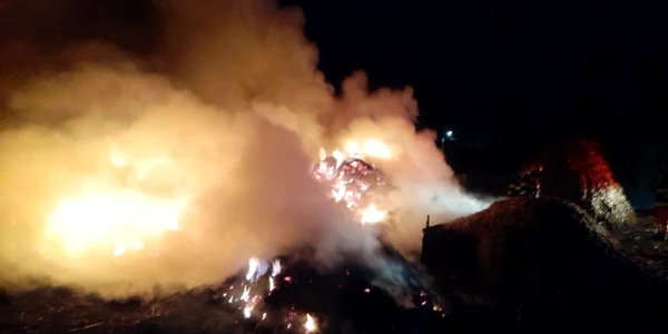 slobozia incendiu plante furajere FOTO ISU Ialomita