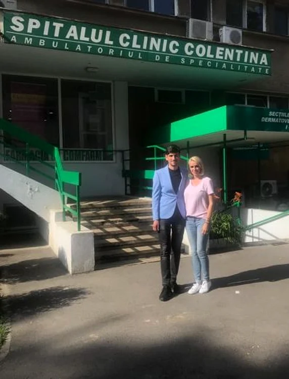 Catrinel Sandu, alături de Dr. Bogdan Furtună, directorul medical al Spitalului Clinic Colentina
