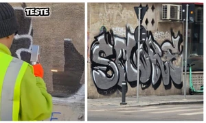 Graffiti in București FOTO Facebook / Ciprian Ciucu