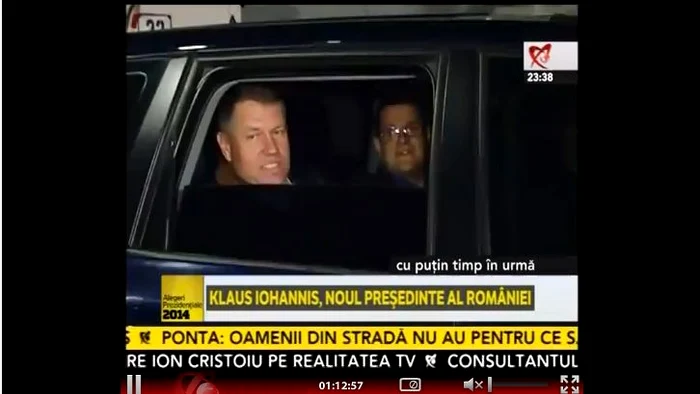 Klaus Iohannis s-a îndreptat spre piaţa Victoriei