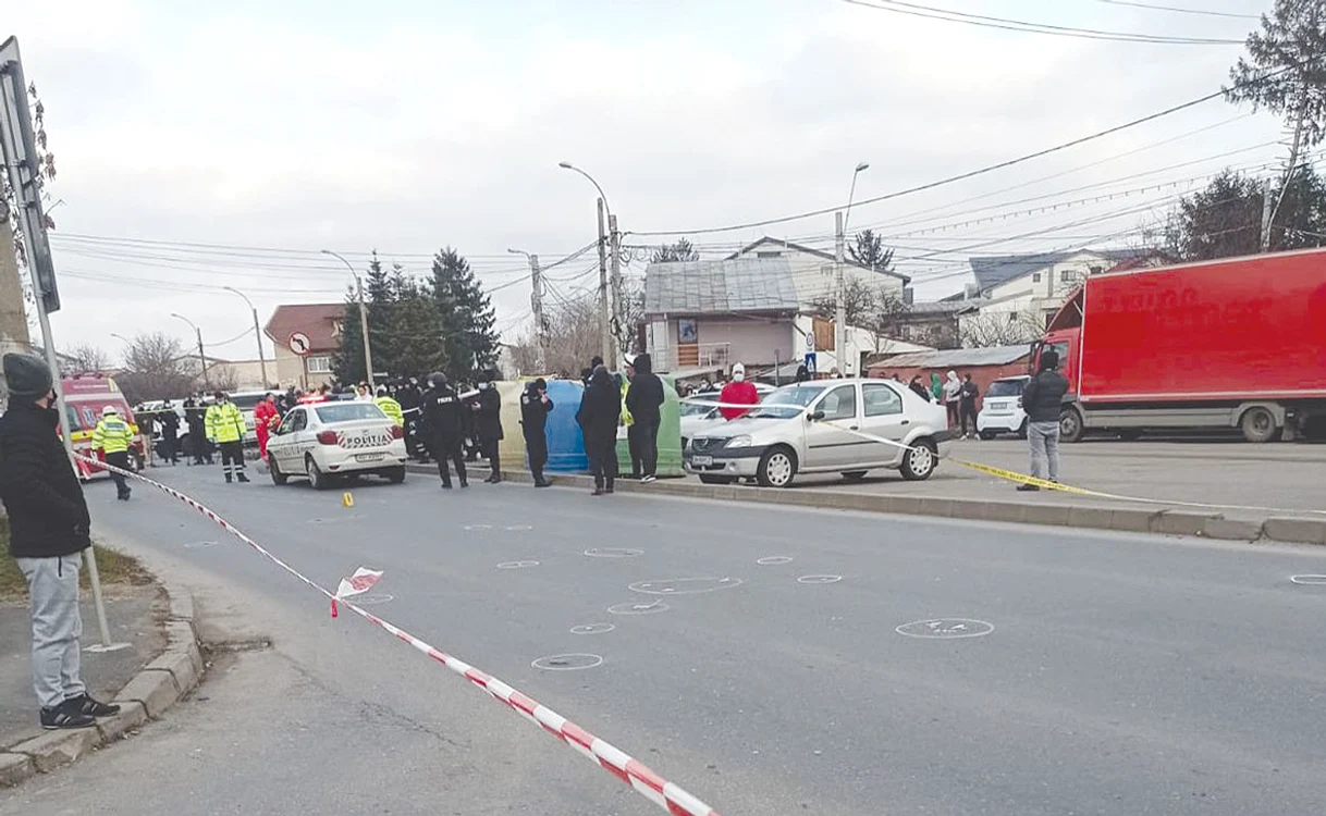 Imagini de la locul accidentului. Foto: Click!