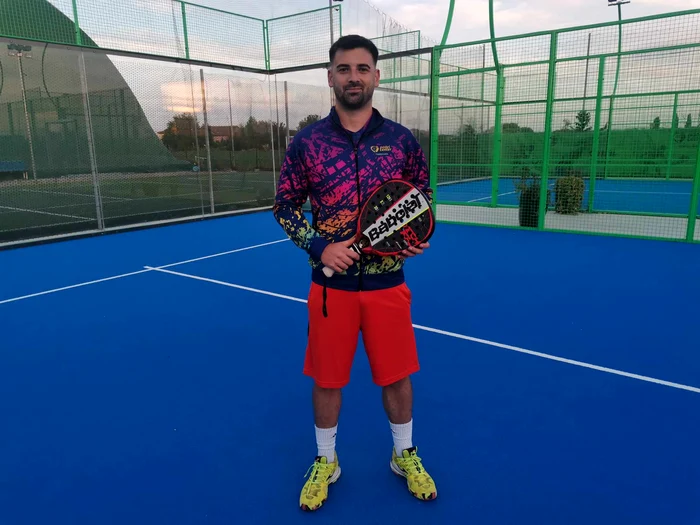 Mădălin Ilinca la Padel Center de la Dumbrăvița FOTO Ștefan Both