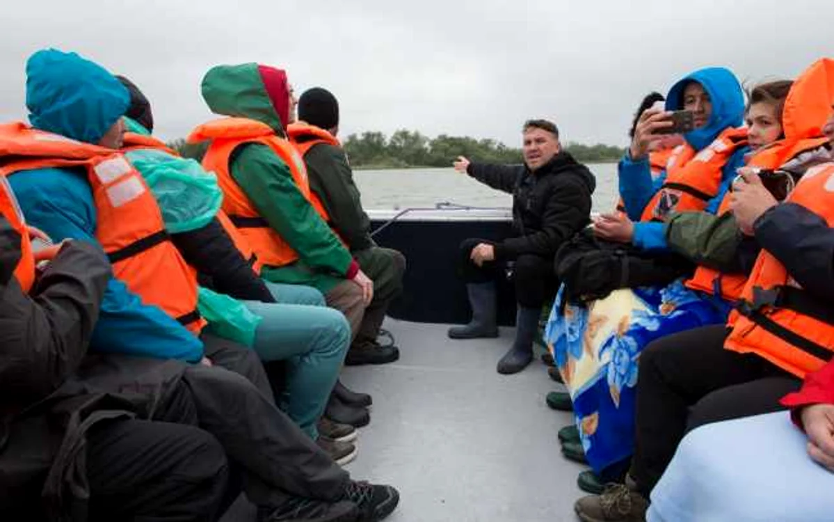 Eduard Acsente, ghid în lumea Deltei FOTO Arhivă personală