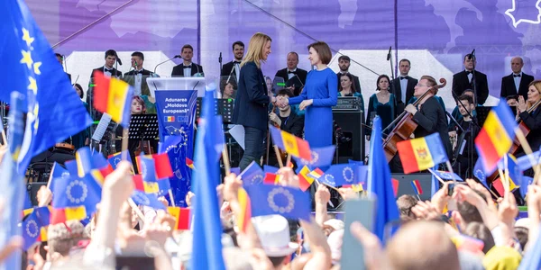 Adunarea publică „Moldova Europeană“ organizată în Chișinău. FOTO Inquam Photos / Elena Covalenco