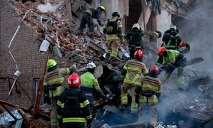 Atac masiv cu drone rusești în Ucraina  Dnipro 25 aprilie FOTO x jfif