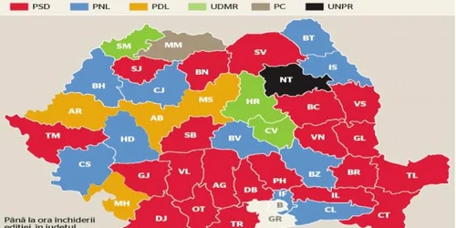 Harta politică: Preşedinţii consiliilor judeţene