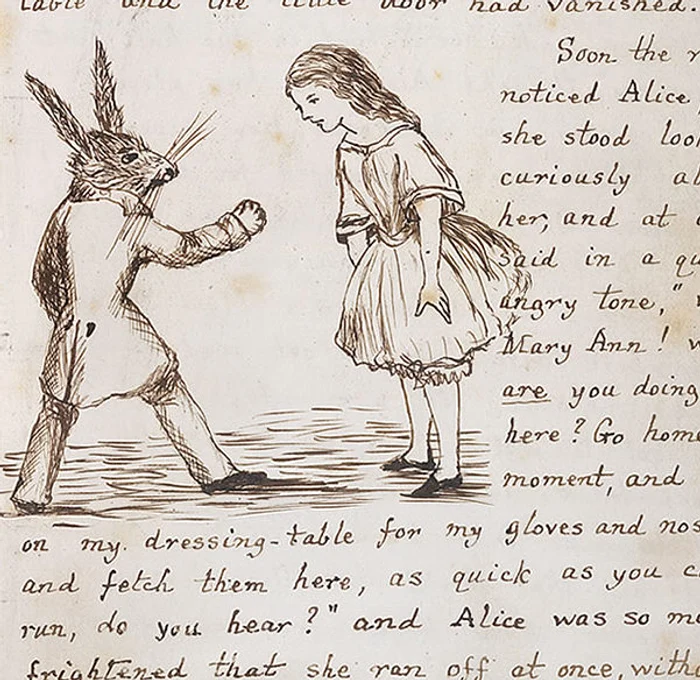 Alice în Ţara Minunilor, manuscrisul original jpeg