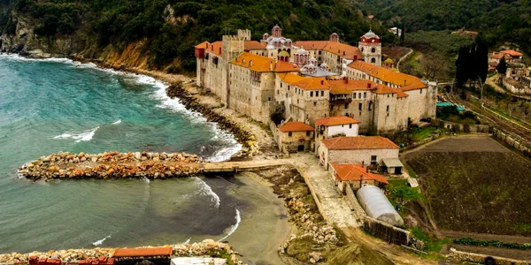  Mănăstirea Esfigmenu muntele athos foto Shutterstock