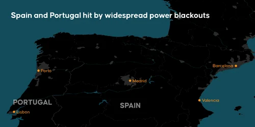 Spania si Portugalia, afectate de pana de curent FOTO AFP