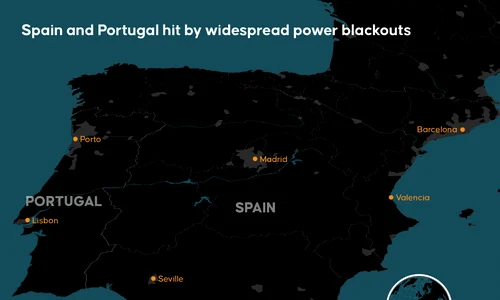 Spania si Portugalia, afectate de pana de curent FOTO AFP