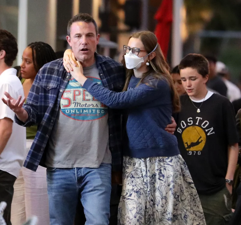 Ben Affleck, alături de fiica lui, Violet