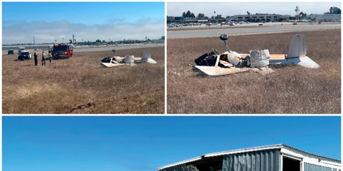 Accident avion California FOTO Twitter /Scott Rates KION