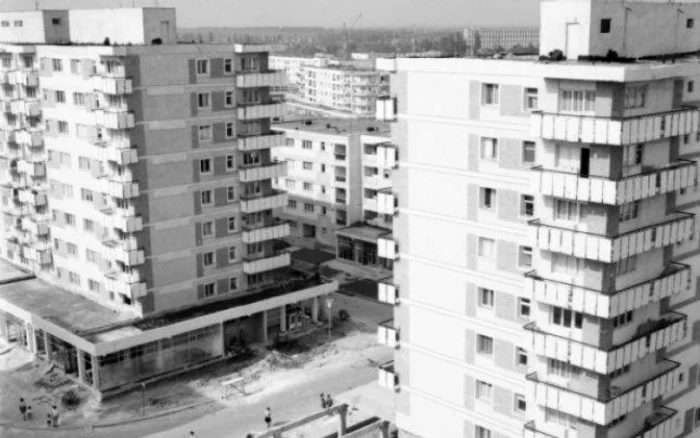 Blocuri în construcţie în Focşanii anilor '70
