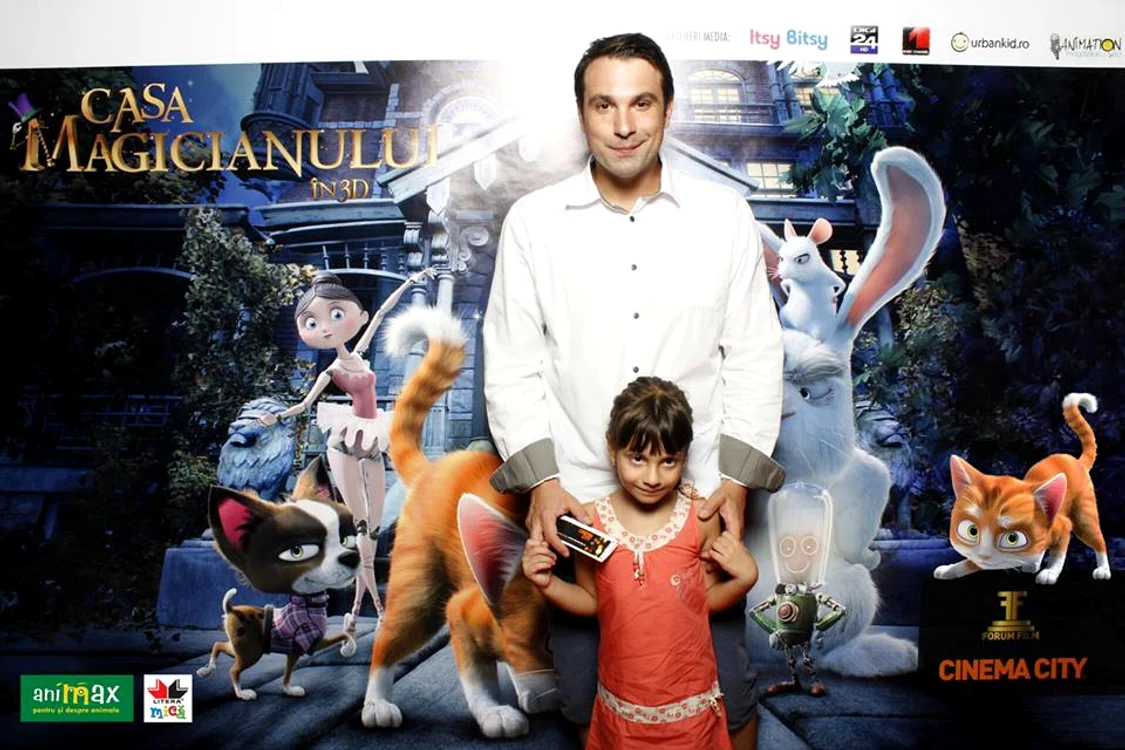 Alexandru Papadopol, împreună cu fetiţa lui, Ruxandra