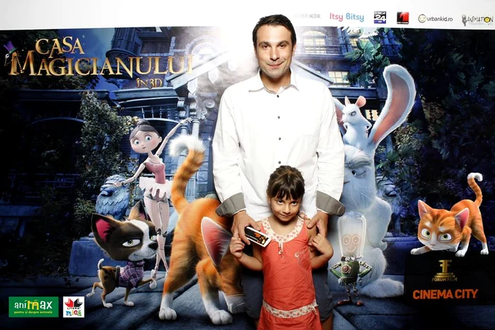 Alexandru Papadopol, împreună cu fetiţa lui, Ruxandra