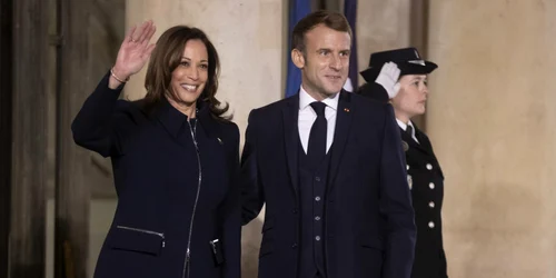 Emmanuel Macron si Kamala Harris FOTO EPA-EFE
