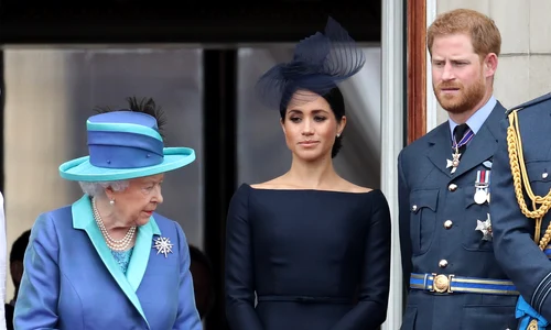 Prințul Harry și Meghan Markle cu Regina Elisabeta  foto   Getty jpg