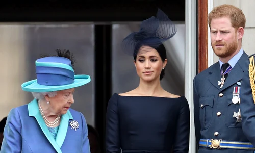 Prințul Harry și Meghan Markle cu Regina Elisabeta  foto   Getty jpg