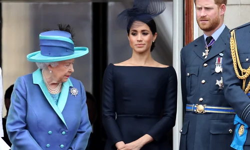 Prințul Harry și Meghan Markle cu Regina Elisabeta  foto   Getty jpg